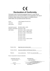 LevelOne FCS-3071 EU Declaration of Conformity