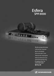 Sennheiser SPM 8000 Instruction Manual