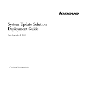 Lenovo ThinkPad E550 (English) System Update 3.14 Deployment Guide