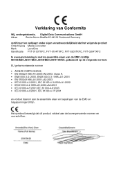 LevelOne FVT-0204TXFC EU Declaration of Conformity