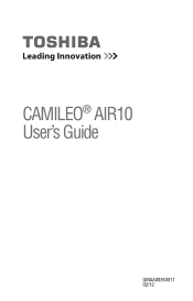Toshiba PA3906U-1CAM Camileo Air10 User Guide