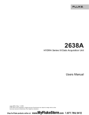 Fluke 2638A/05/C 120 Product Manual