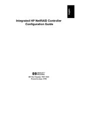 HP D7171A Integrated HP NetRaid Controller Configuration Guide