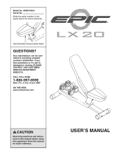 Epic Fitness Lx 20 Bench English Manual