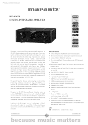 Marantz HD-AMP1 HD-AMP1 Specification Sheet