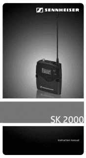 Sennheiser SK 2000 Instructions for use