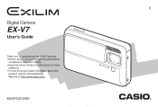 Casio EX-V7SR Owners Manual