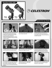 Celestron NexStar 8SE Computerized Telescope Quick Setup Guide for NexStar 6 SE and 8 SE