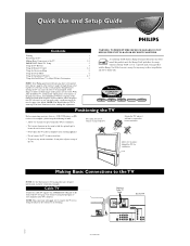 Philips 60PP9753 Quick start guide