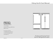 Viking VCFB364LSS Use and Care Manual