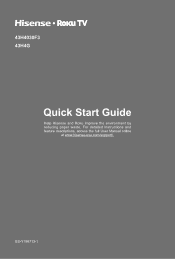Hisense 43H4G Quick Setup Guide