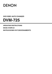 Denon DVM-725 Owners Manual - Spanish