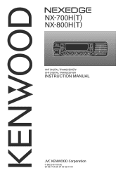 Kenwood NX-800H Operation Manual