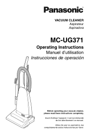 Panasonic MCUG371 MCUG371 User Guide