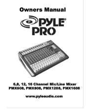 Pyle PMX1608 PMX1208 Manual 1