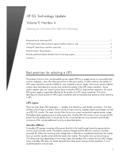 HP T750J ISS Technology Update, Volume 9, Number 4