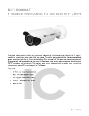 IC Realtime ICIP-B5000AF Product Datasheet