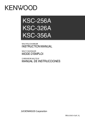 Kenwood KSC-356A Operation Manual