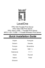 LevelOne FPS-1033 Quick Install Guide
