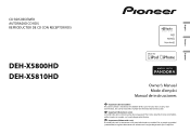 Pioneer DEH-X5800HD Owner's Manual
