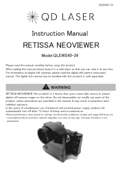 Sony DSC-HX99 RNV kit Operating Instructions - RETISSA NEOVIEWER