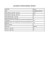 Zanussi ZCI66050BA Product information sheet