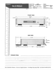 Sony SLV-R5UC Dimensions Diagrams