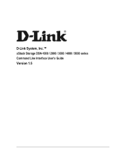 D-Link DSN-5210-10 CLI User's Guide for DSN-1100-10
