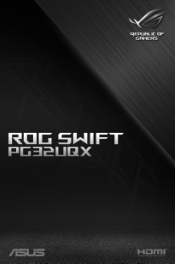 Asus ROG Swift PG32UQX PG32UQX Series User Guide