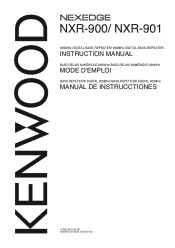 Kenwood NXR-901 User Manual