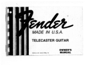 Fender Telecaster Guitar Owners Manual