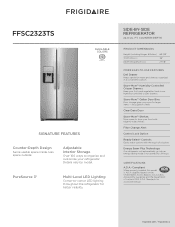 Frigidaire FFSC2323TS Product Specifications Sheet