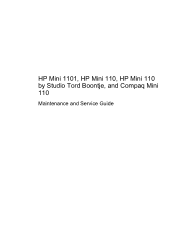 HP Mini 110-1055TU Service Guide