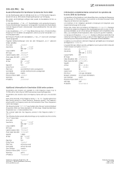 Sennheiser SKM 2000 Frequency sheet Gw (558 - 626 MHz)
