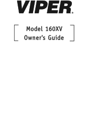 Viper 160XV Owner Manual