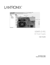 Lantronix IONPS-D-R1 IONPS-D-R1 User Guide Rev C