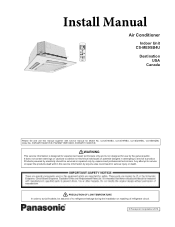 Panasonic CS-ME9SB4U install manual