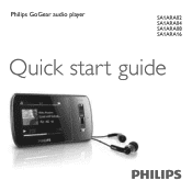 Philips SA1ARA08K Quick start guide