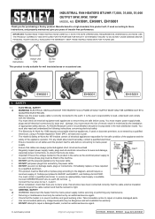 Sealey EH15001 Instruction Manual