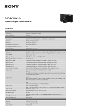 Sony DSC-RX100M3 Marketing Specifications