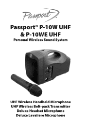 Fender Passport P10W UHF Owner Manual