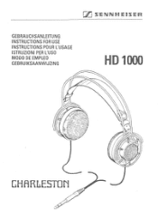 Sennheiser HD 1000 charleston Instructions for Use