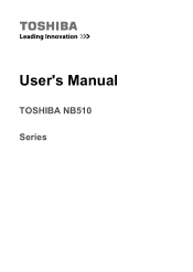 Toshiba NB510 Users Manual Canada; English