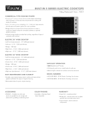 Viking VECU5301 Two-Page Specifications Sheet