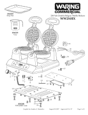 Waring WW250BX Parts List and Exploded Diagram