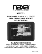 Naxa NCV-573 NCV-573 Spanish Manual
