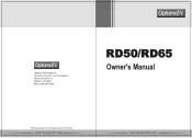 Optoma RD65 User Manual