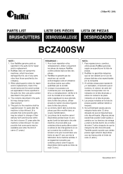 RedMax BCZ400SW Parts List
