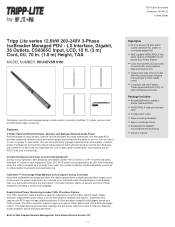 Tripp Lite PDU3EVSR1H50 Product Datasheet