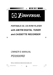 Emerson PD3500 Owners Manual